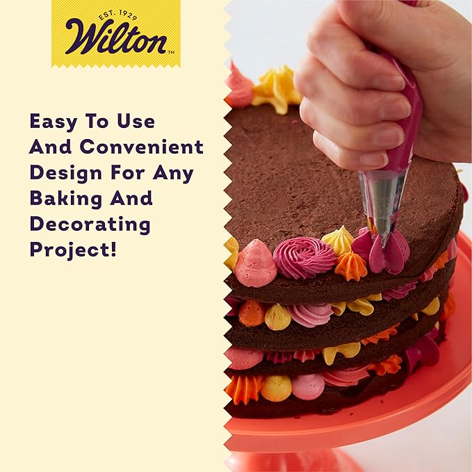 Wilton Master Cake Decorating Piping Tips Variety Set, Stainless Steel Cake & Cupcake Decorating Kit with Storage Case, 55 Piece