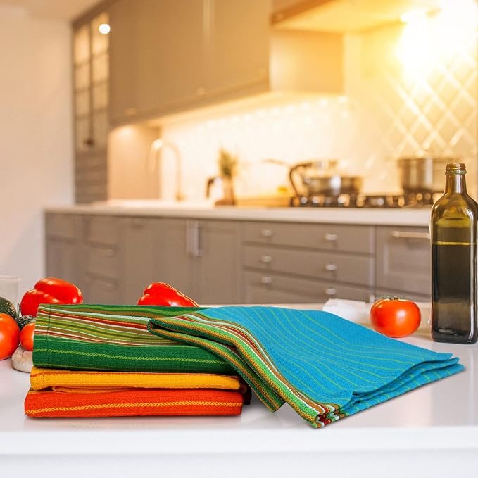 Urban Villa Kitchen Towels Cotton Dish Towels 20”x30” (Set of 4) Multi - Image 5
