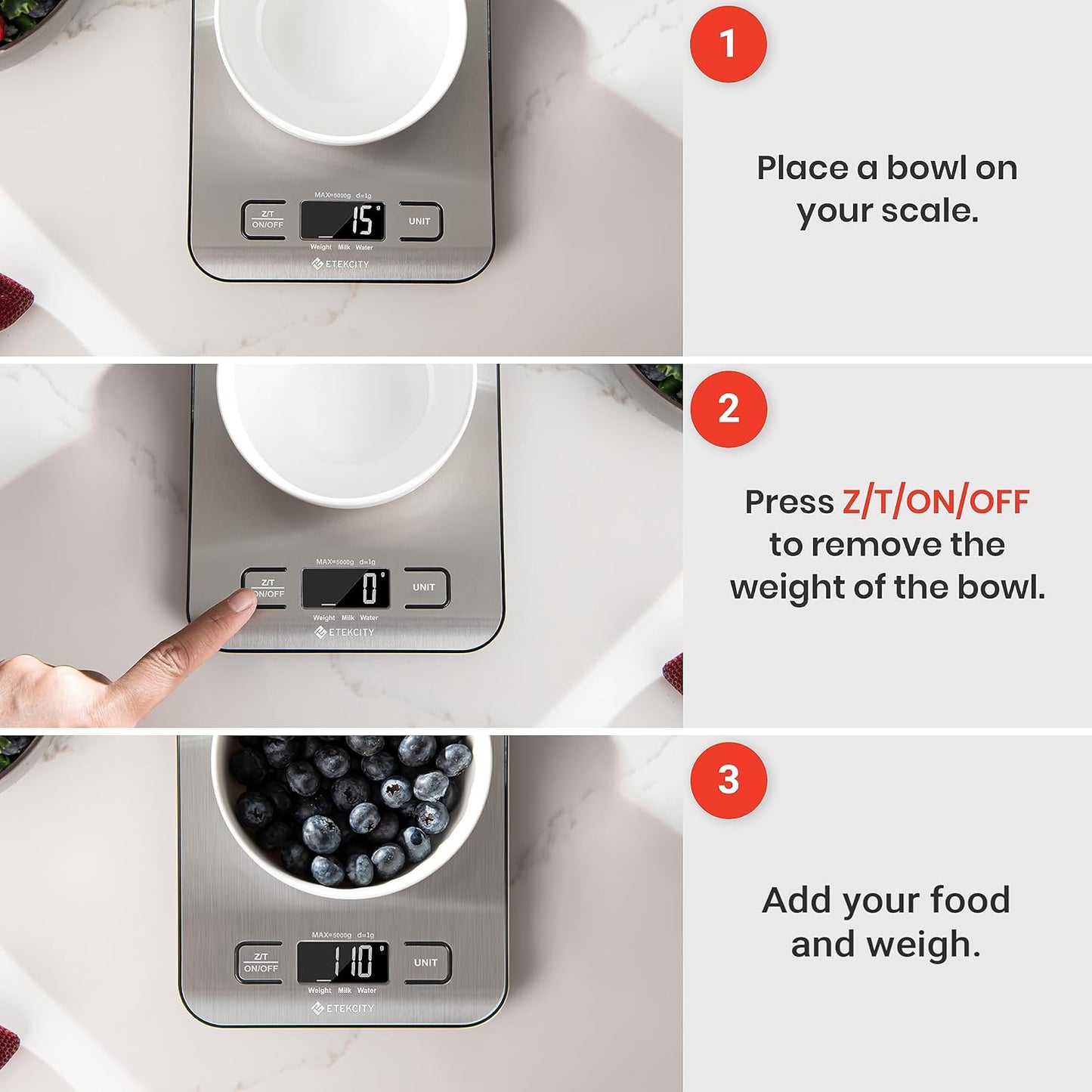 Precision Pro Stainless Steel Kitchen Scale - Silver (Medium)