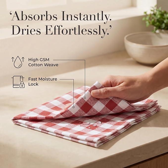 Urban Villa Cloth Napkins Cotton 20x20 (Set of 12) Rust - Image 3