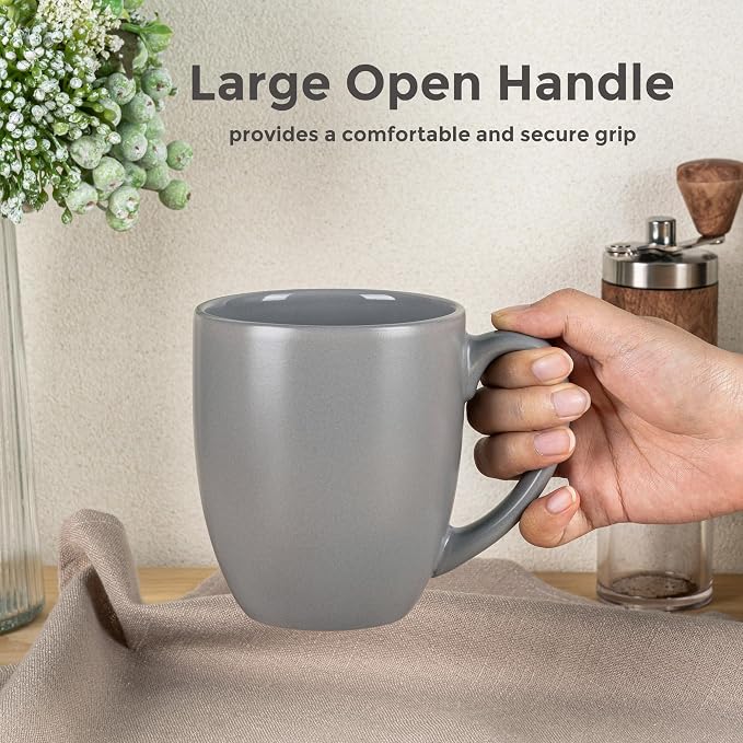 GBhome 16 oz Coffee Mug Set of 6, Large Ceramic Coffee Mugs for Men Women | Modern Stoneware Coffee Mugs Set with Handle for Tea/Latte/Cappuccino/Milk/Cocoa, Dishwasher & Microwave Safe - Image 3