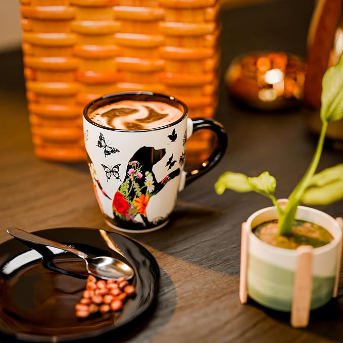 Color Changing Dog Coffee Mug 12OZ - Ceramic Heat Sensitive Cup Hot Cocoa Tea Milk Mugs Hot Drinks and beverages Unique Beautiful Holiday Christmas gift Idea for Dog lovers Furparent women mom grandma - Image 4