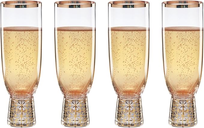 Lenox 897411 Tuscany Classics Gold Frost Flutes, Set of 4 - Image 4