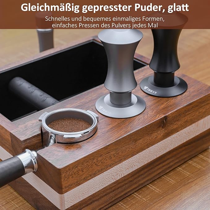 51mm Espresso Tamper, Premium Barista Coffee Tamper with 20lb/30lbs Replacement Springs & 100% Stainless Steel Ripple Base, Constant 30lb, Compatible with Delonghi Espresso Coffee Machine
