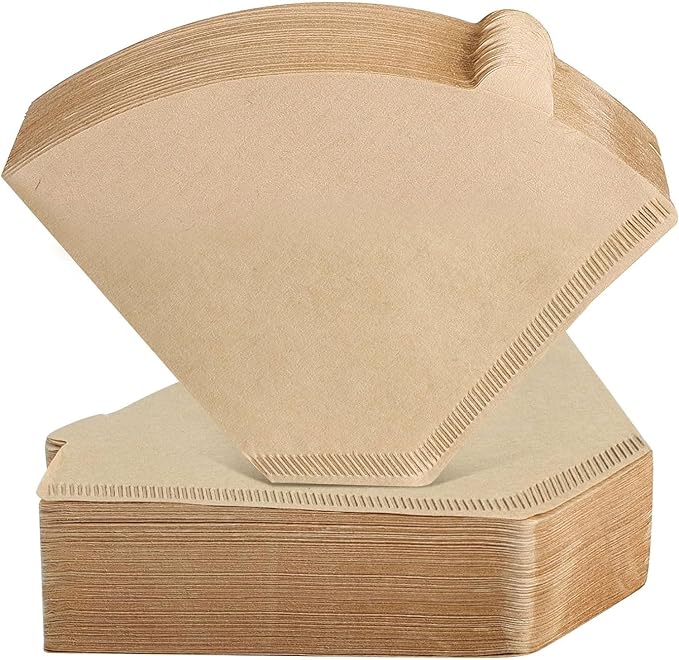 600 Count Cone Coffee Filters #4, Unbleached 04 Coffee Filters 8-12 Cup, Disposable Natural Paper Filters, No.4 Cone Filters For Ninja, Pour Over and Drip Coffee Maker