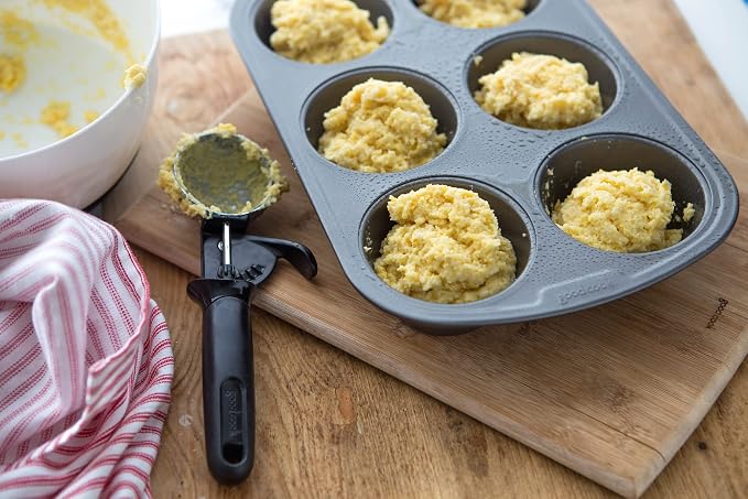GoodCook Everyday Muffin Pan Nonstick Warp-Resistant Carbon Steel Construction, 6-Cup, Gray - Image 6