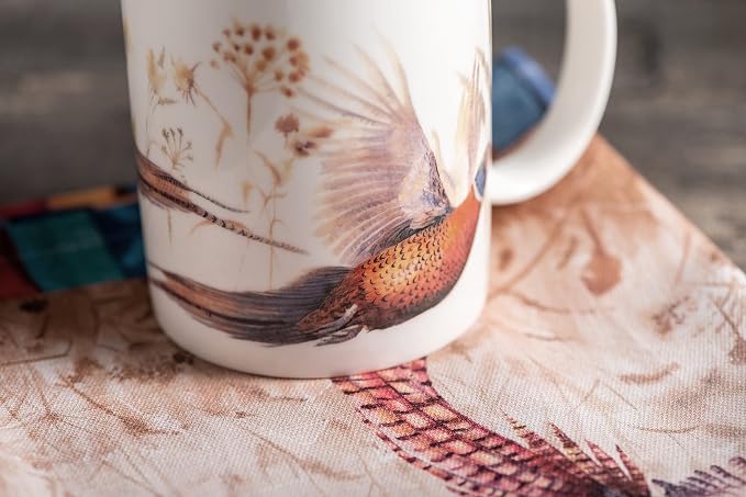 Maison d' Hermine Coffee Mug with Handles Tea Cups (12 Ounce, Pack of 1) | Fine Bone China Coffee Mugs for Hot Beverages Cappuccino Latte Home Restaurant Spring Summer -Faisan D'Automne - Vol Libre - Image 9