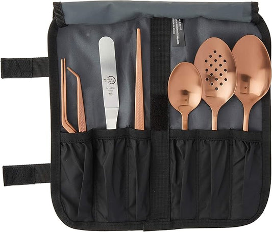 Mercer Culinary 8 Piece Plating Set, Rose Gold