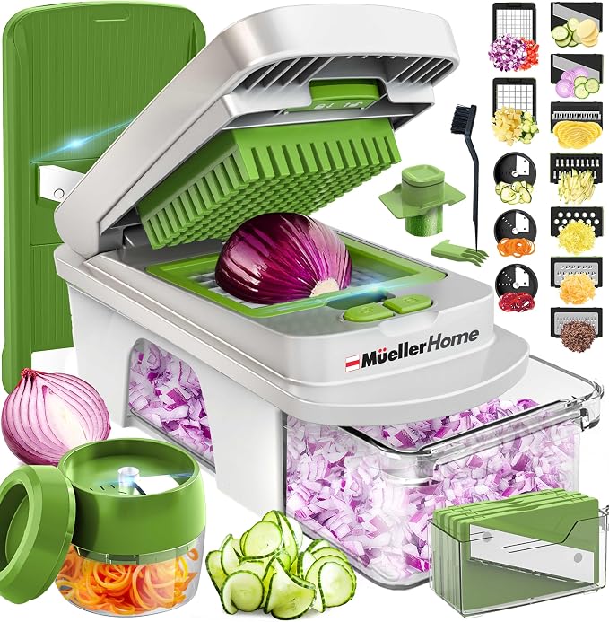 MUELLER HOME Pro-Series All-in-One, 12 Blade Mandoline Slicer for Kitchen by Mueller