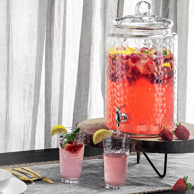 Biscayne 24-Piece Family Drinking Glasses Set - Drinking Glassware Set with Highball Cooler, DOF (Double Old Fashioned), Juice Glasses and Shot Glasses - 6 Each - Image 5