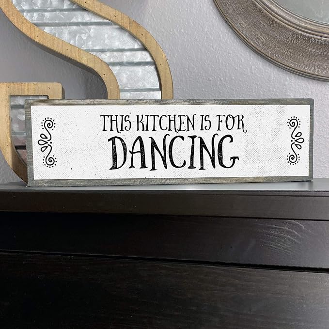 Kitchen Wood Signs (Medium - Wood And Metal, This Kitchen Is For Dancing) - Image 6