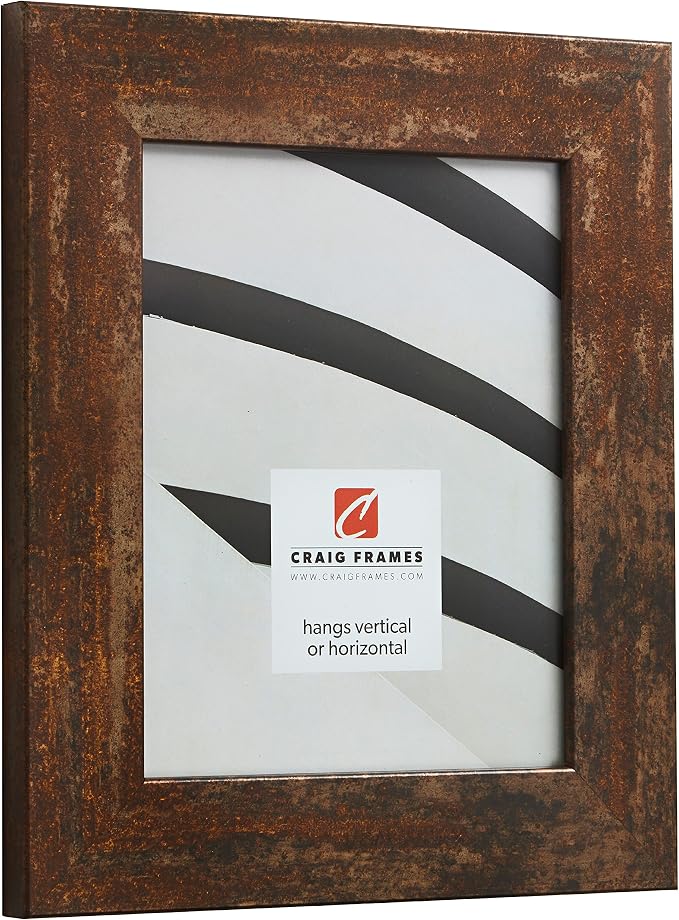 Craig Frames 5x7 Rusted Metal Picture Frame for Posters and Gallery Wall | Displays photos and prints behind clear glass, ready to hang, made in the USA - Image 3