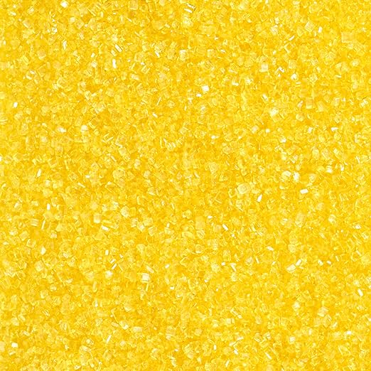 DecoPac Sanding Sugar, Yellow Edible Sugar Sprinkles, Edible Sanding Sugar in Handheld Container, Sugar Sprinkle Mix For Celebration Cakes, Cupcakes, Cookies, 33oz - Yellow by Decopac