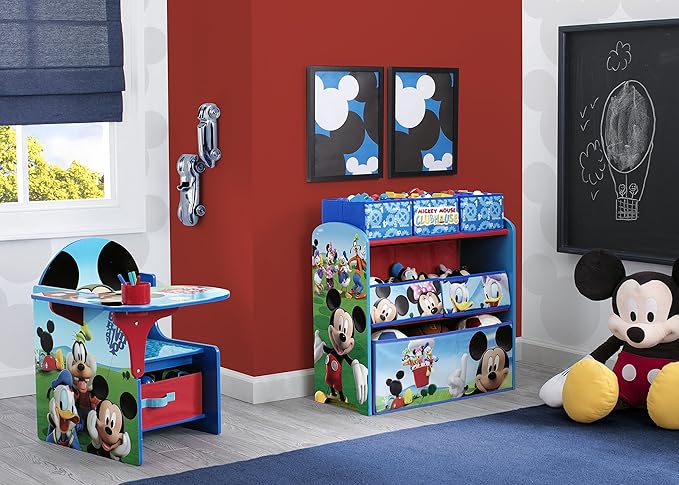 Delta Children Chair Desk With Storage Bin, Disney Mickey Mouse - Image 4