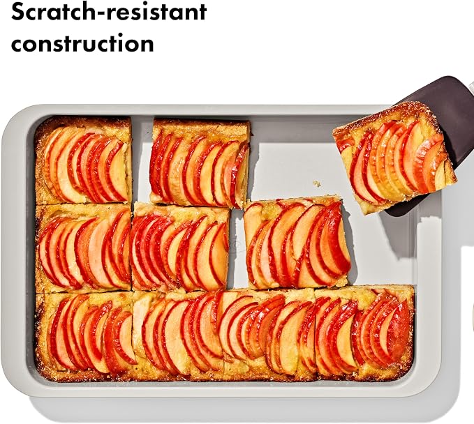 OXO Good Grips Non-Stick Pro Ceramic Coated Metal Bakeware 9” x 13” Cake Pan – Storm Blue - Image 4