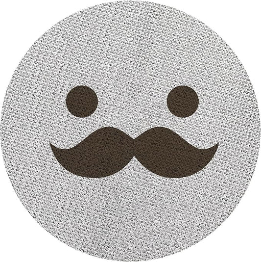 58.5mm Espresso Puck Screen, Lower Shower Screen, Metal Coffee Reusable Filter for 58mm Espresso Portafilter Basket, 1.7 Thickness(Mustache)