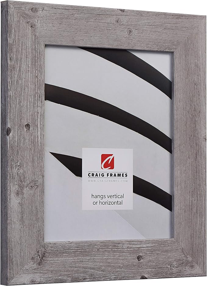 Craig Frames 5x7 Grey Oak Picture Frame for Posters and Gallery Wall | Displays photos and prints behind clear glass, ready to hang, made in the USA - Image 2
