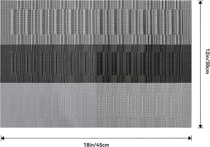 Leetaltree Grey with White Striped Placemats Set of 12 - Heat Resistant Non-Slip Place mats for Dining Table, Washable Durable PVC Vinyl Woven Table Mats（Grey Stripe, 12） - Image 7