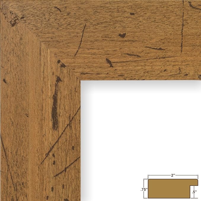 Craig Frames 10x12 Light Walnut Brown Picture Frame for Posters and Photos | Displays photos and prints behind clear glass, ready to hang, made in the USA - Image 2