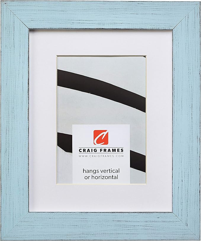 Craig Frames Jasper, 12 x 36 Inch Country Sky Blue Picture Frame Matted to Display an 8 x 32 Inch Photo - Image 4