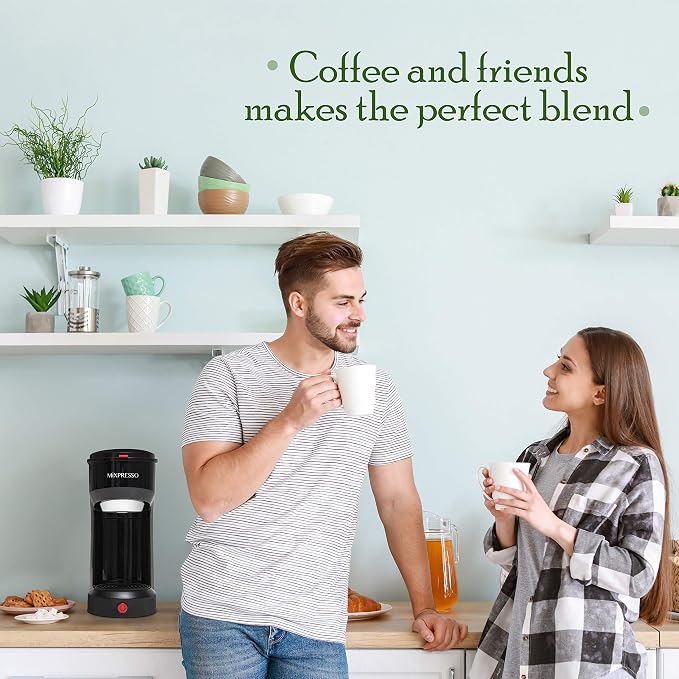 Mixpresso Single Serve Coffee Maker K Cup Coffee Maker for K Pods & Grounds | Compact 800W White Coffee Machine with 14 Oz Water Tank, Fast Brew & Auto Shut-Off, Small Design for Travel RV, Office& Dorm - Image 7