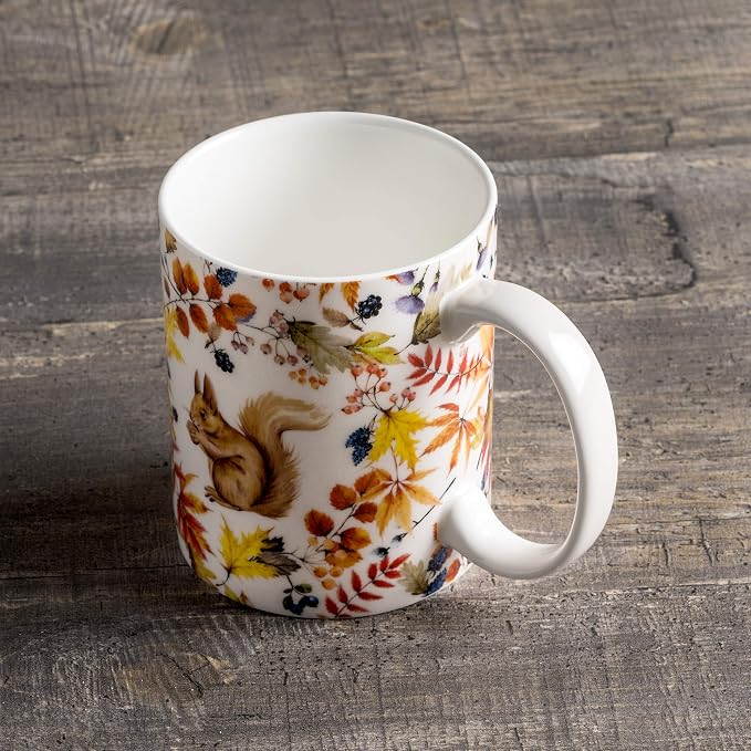 Maison d' Hermine Coffee Mug with Handles Tea Cups (12 Ounce, Pack of 1) | Fine Bone China Coffee Mugs for Hot Beverages Cappuccino Latte Home Restaurant Hotel Spring Summer -Sous-Bois - Foret - Image 7