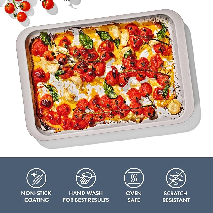 OXO Good Grips Non-Stick Pro Ceramic Coated Metal Bakeware Quarter Sheet Pan – Storm Blue - Image 2