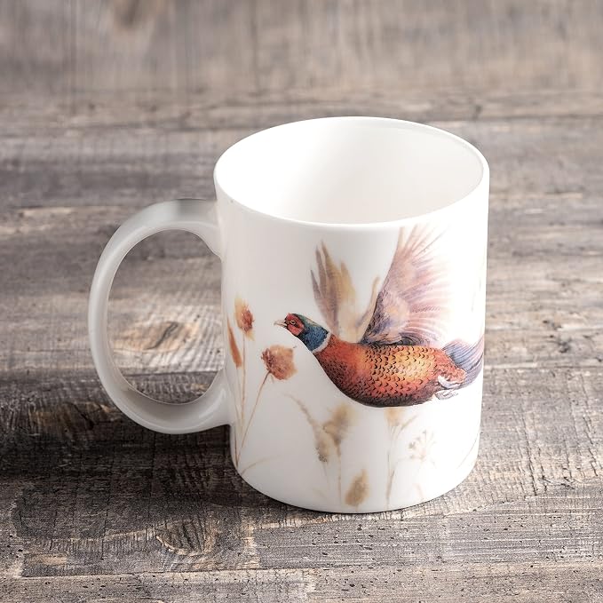 Maison d' Hermine Coffee Mug with Handles Tea Cups (12 Ounce, Pack of 1) | Fine Bone China Coffee Mugs for Hot Beverages Cappuccino Latte Home Restaurant Spring Summer -Faisan D'Automne - Vol Libre - Image 8