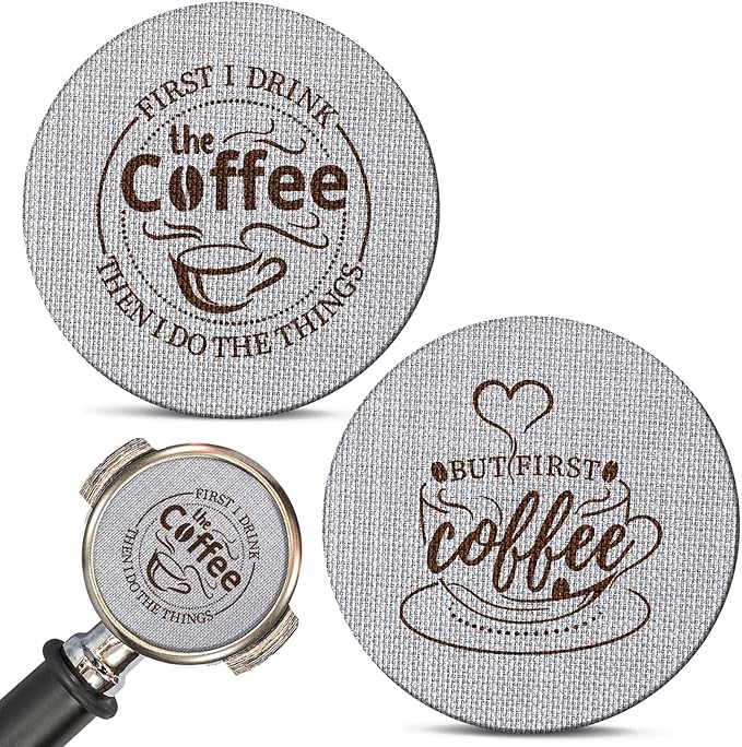Yaomiao 2 Pieces 51mm Espresso Puck Screen, 1.7mm Thickness 150 Micrometre Reusable Barista Espresso Screen Stainless Steel Coffee Filter Mesh Plate for Bottomless Portafilter Filter Basket