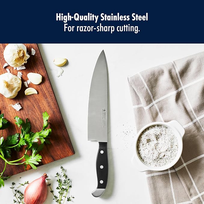 Henckels Statement 15-pc Knife Set with in-Drawer Knife Tray, Razor-Sharp, German Engineered Informed by over 100 Years of Experience, Lightweight and Strong, Dishwasher Safe - Image 4
