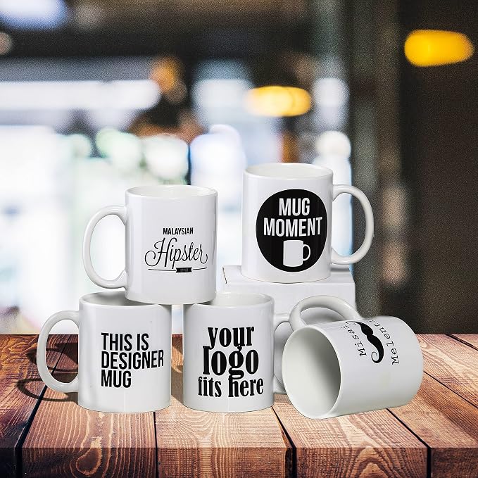 TANGLONG 11oz White Ceramic Sublimation Cups,12PCS Mugs Blank for DIY gifts | Tazas Para Sublimar,Ceramic Cup,Sublimation Mugs Blank, Bulk Mugs for Coffee, Tea, Latte, Soup, Milk, Cocoa, homemade gifts - Image 6