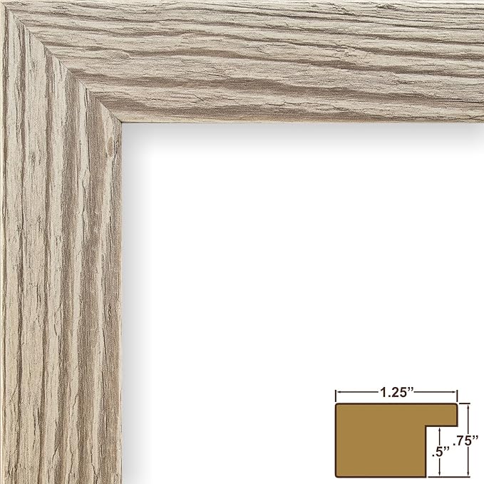 Craig Frames 8.5x11 White Picture Frame, Wall Decor for Art and Photos | Ready to hang with a protective glass front, made in the USA for a gallery display - Image 2