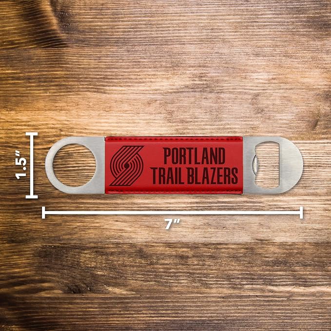 Rico Industries NFL Laser Engraved Bar Blade Faux Leather Laser Engraved Bar Blade - Great Beverage Accessory for Game Day - Image 2