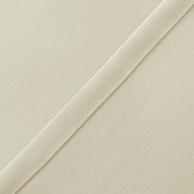 Hiasan Valance Curtains for Kitchen Blackout Thermal Insulated Solid Window Curtain Valance, Light Beige, 60 x 18 Inches, 1 Panel - Image 3