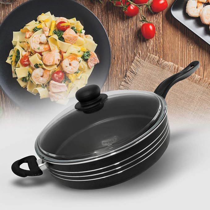 ExcelSteel Nonstick Versatile for Cookie, Bread, Pastries, and More Baking Sheet, 12.75" x 19", Black - Image 6