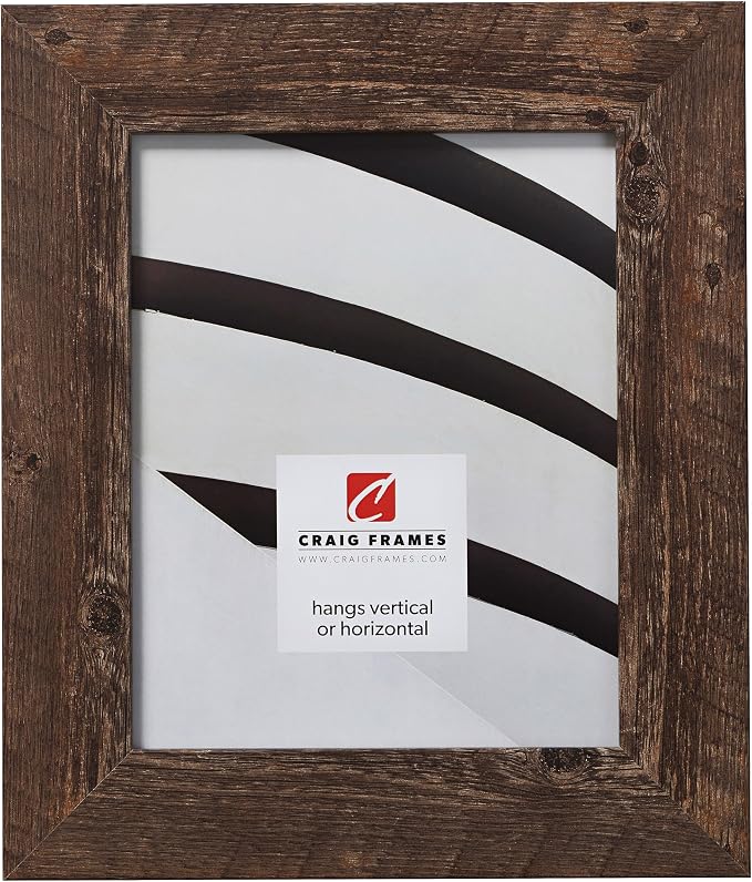 Craig Frames 16x19 Brown Oak Picture Frame for Posters and Gallery Wall | Lightweight shatter resistant acrylic facing with a rigid backing board, made in the USA by CraigFrames