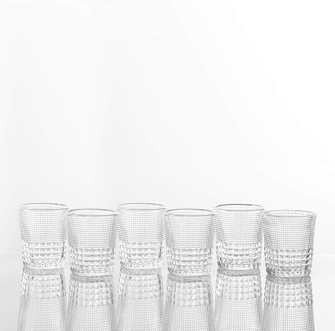 Fortessa Malcolm Double Old Fashioned Cocktail Glass 6 Pack, 11.5-Ounce, Clear - Image 5