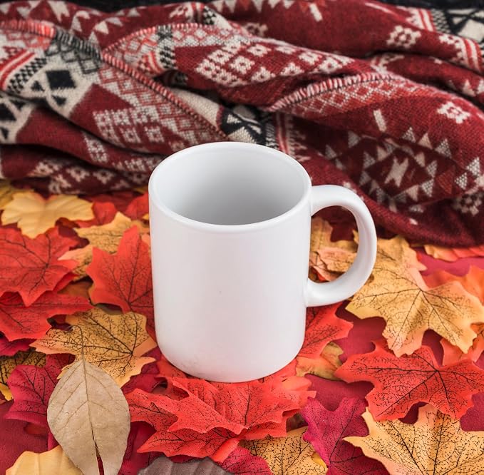 Hyturtle Personalized Fall Highland Cow Maple Leaves Coffee Mug Décor | Birthday Gifts For Cow Lovers - Fall Autumn Gifts For Farmhouse Thanksgiving - Custom Name 11oz White Ceramic Coffee Tea Mug - Image 7