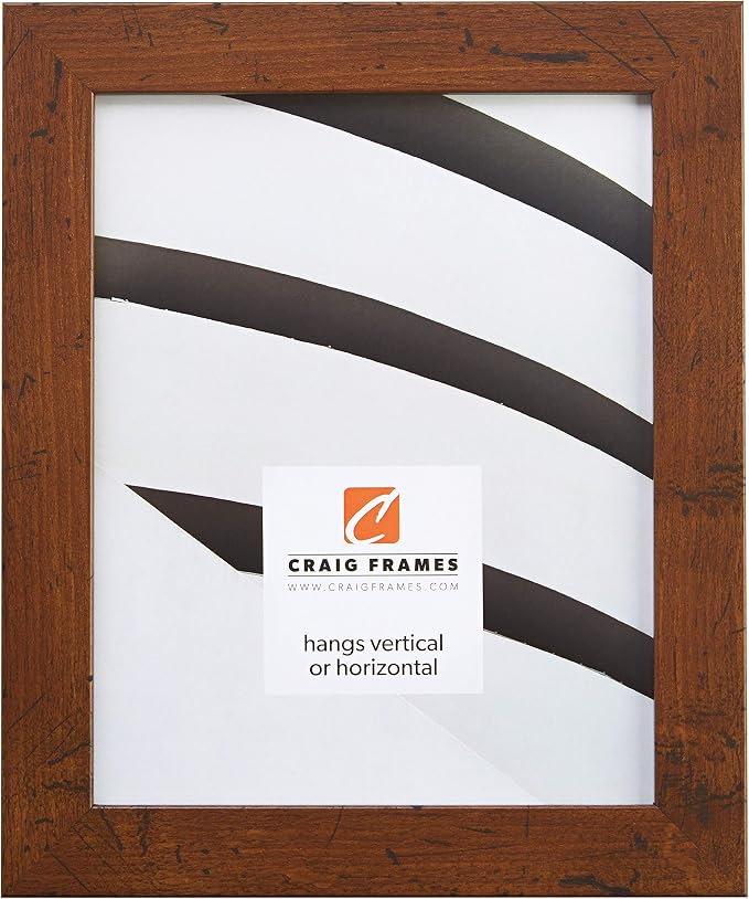Craig Frames 11x17 Brown Picture Frame, Wall Decor for Art and Photos | Ready to hang with a protective glass front, made in the USA for a gallery display by CraigFrames