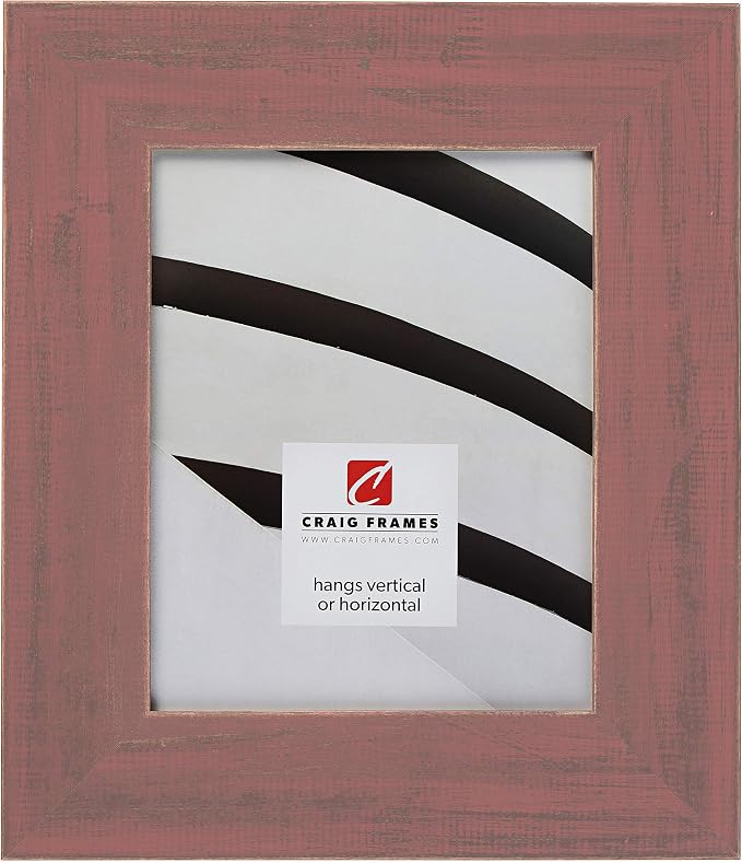 Craig Frames Jasper Wide Picture Frame, 20 x 20 Inch, Country Weathered Red by CraigFrames