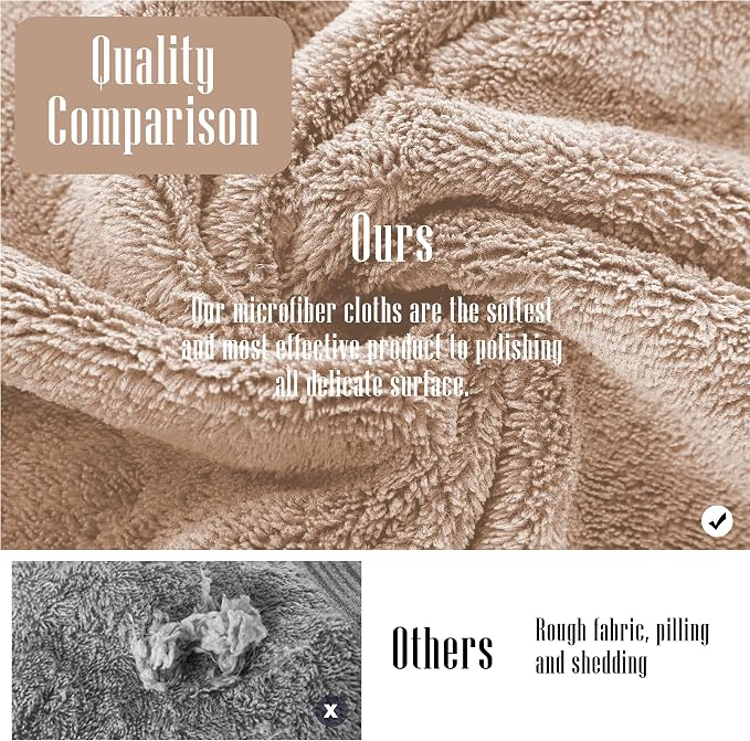 Sunny zzzZZ 24 Pack Kitchen Dishcloths - Does Not Shed Fluff - Reusable Dish Towels, Dish Cloths, Super Absorbent Coral Fleece Cleaning Cloths, Nonstick Oil Washable Fast Drying, 10 x 20 Inch (Brown) - Image 5