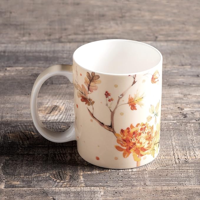 Maison d' Hermine Coffee Mug with Handles Tea Cups (12 Ounce, Pack of 1) | Fine Bone China Coffee Mugs for Hot Beverages Cappuccino Latte Home Spring Summer -Kelim - Prairie - Last Days of Summer - Image 8