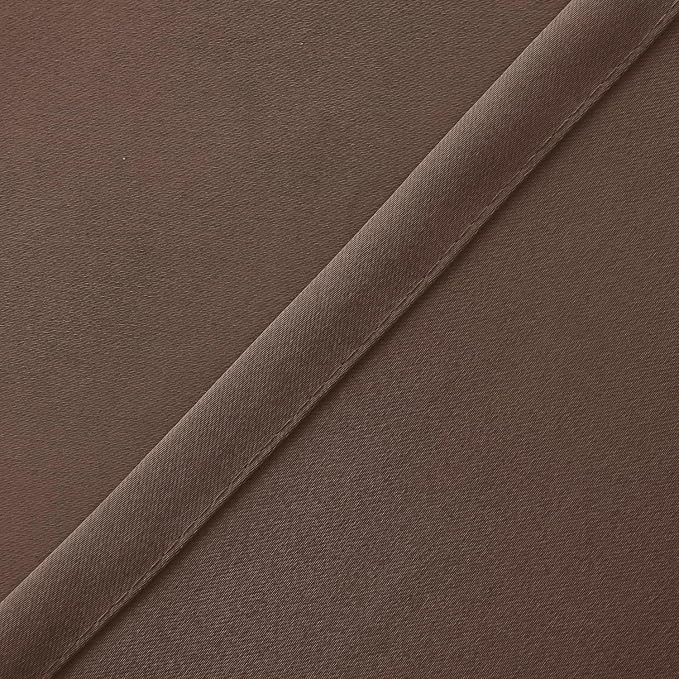 Hiasan Valance Curtains for Kitchen Blackout Thermal Insulated Solid Window Curtain Valance, Cappuccino, 42 x 12 Inches, 1 Panel - Image 3