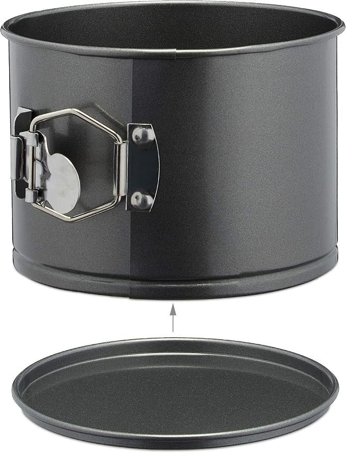 4 pcs Springform Pan Set, 4 5 6 7 inches Round Cake Tin with Removable Bottom, Nonstick Leakproof Carbon Steel Cheese Cake Pans Mold for Baking(COLOR:Black) - Image 6