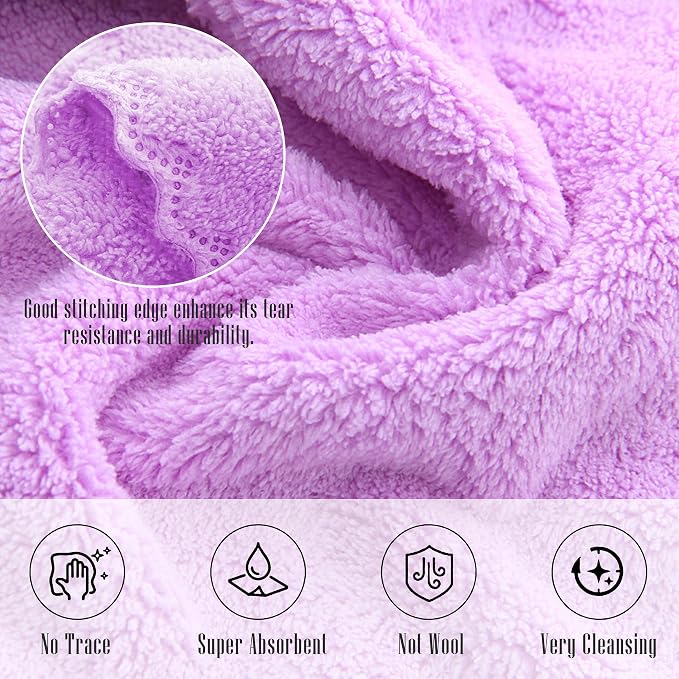 24 Pack Kitchen Dishcloths - Does Not Shed Fluff - Reusable Dish Towels, Dish cloths, Super Absorbent Coral Fleece Cleaning Cloths, Nonstick Oil Washable Fast Drying, 16 x 19 Inch (Multicolor) - Image 3