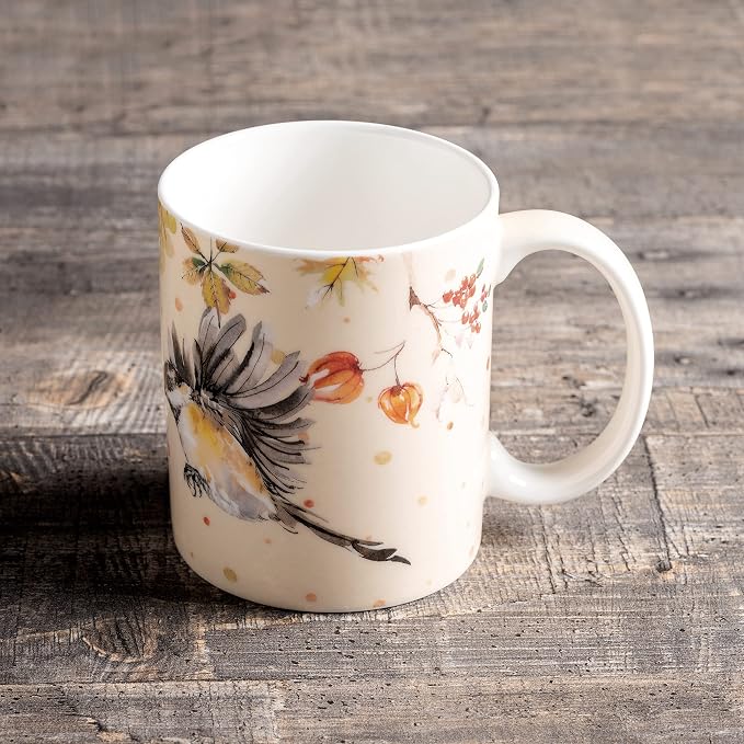 Maison d' Hermine Coffee Mug with Handles Tea Cups (15 Ounce, Pack of 1) | Fine Bone China Coffee Mugs for Hot Beverages Cappuccino Latte Home Spring Summer -Kelim - Prairie - Last Days of Summer - Image 7