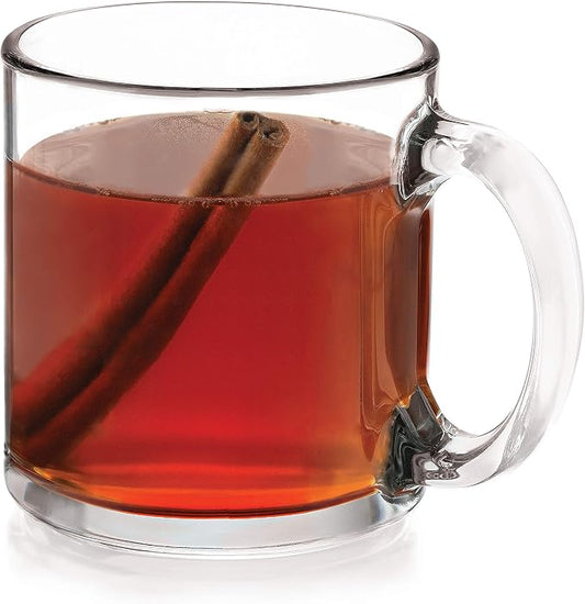 Libbey Robusta Glass Mugs, Set of 4,13 ounce by Libbey