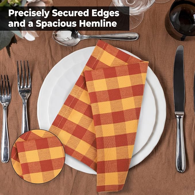 Urban Villa Cloth Napkins Cotton 20x20 (Set of 6) Brigld - Image 4