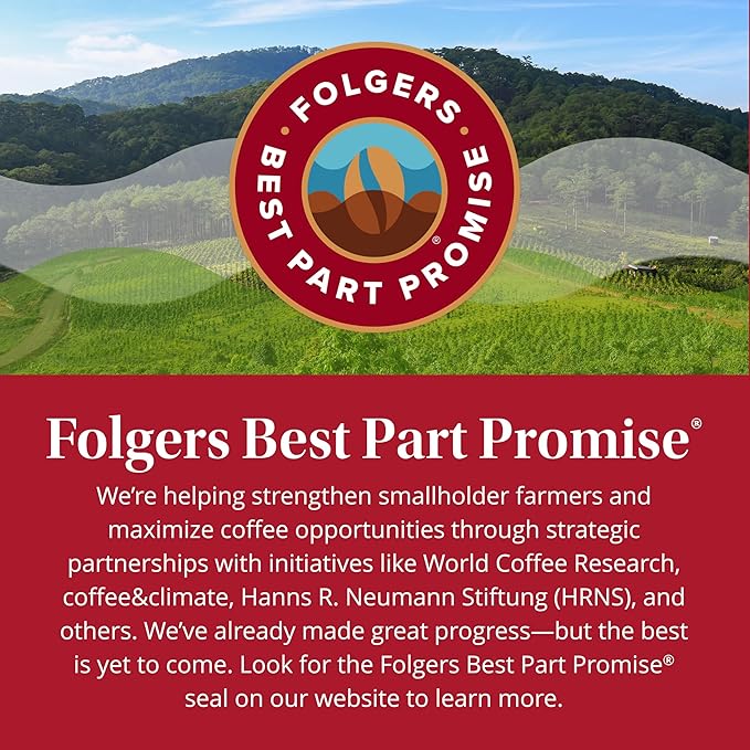 Folgers Classic Decaf Coffee, Keurig K-Cup Pods, 128 Count