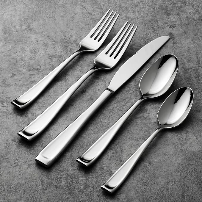 Oneida Moda Dinner Forks Silverware Set for 4, Flatware | Mirror finish, dishwasher safe | cutlery set for kitchen and dining, utensil set, heavy duty, kitchen essentials - Image 5